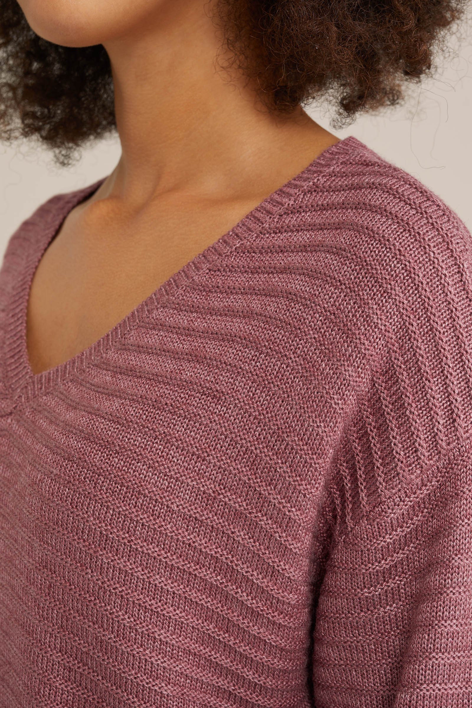 trui met structuur WE Fashion Oudroze