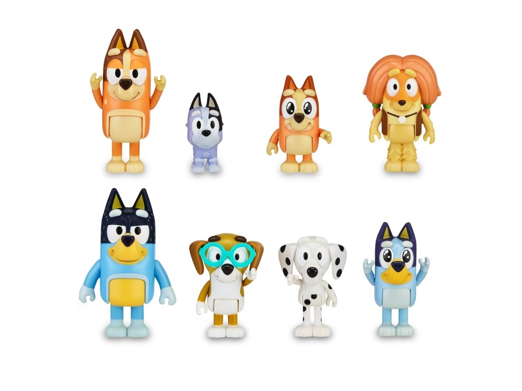 FIGURAS BLUEY PACK 8