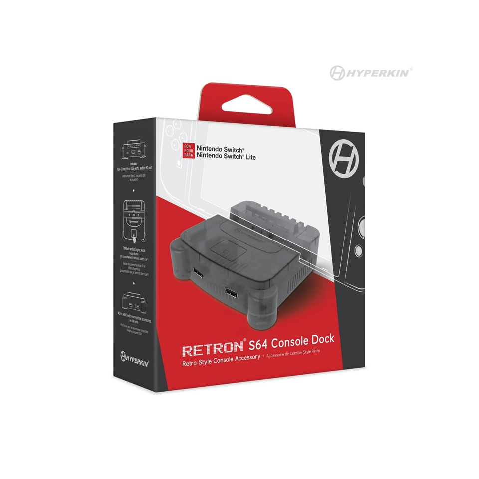 Hyperkin Retron S64 Console Dock- Switch (Smoke Gray)