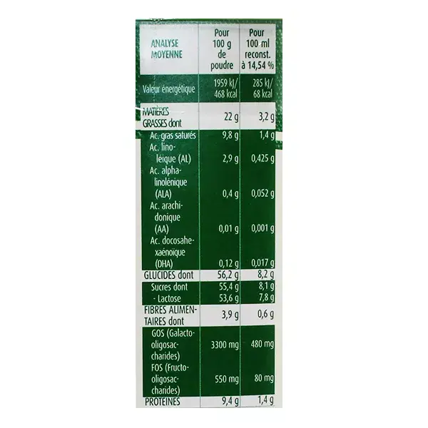 Leite de transição Blédina Blédilait 2ª Etapa 900g
