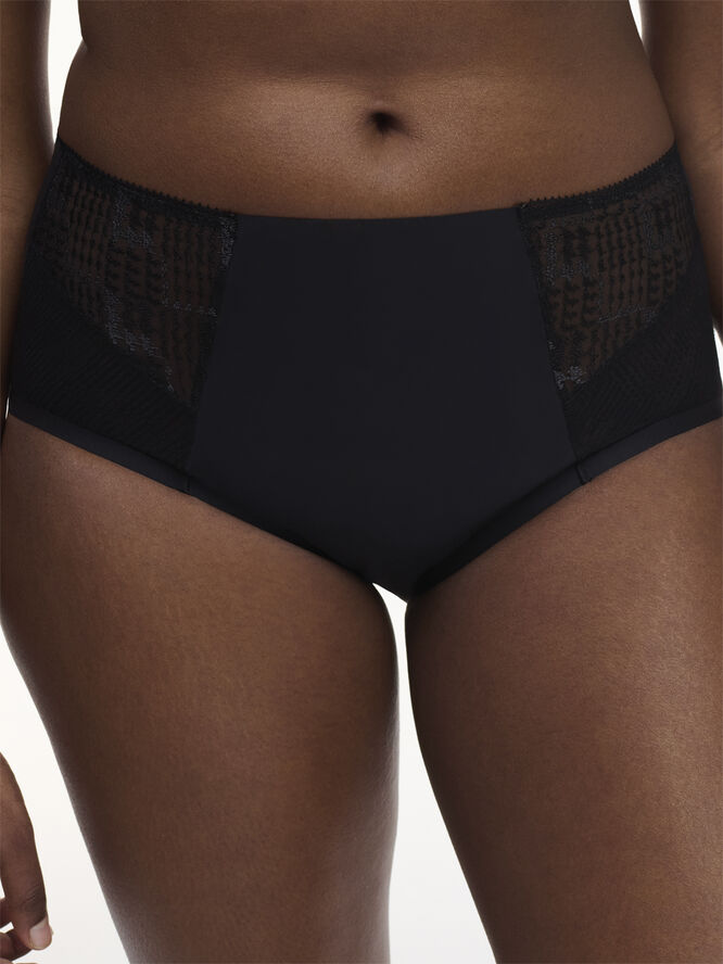 Chantelle Intrigue High Brief Black