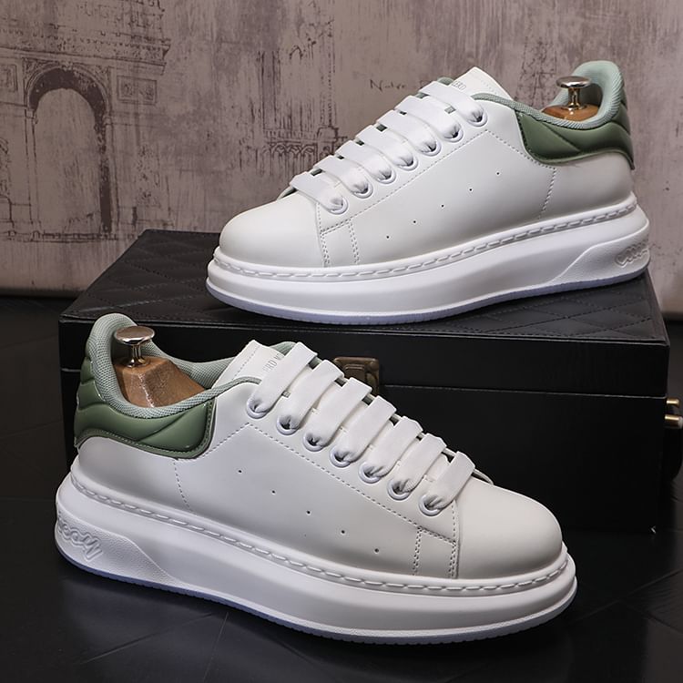 Mr Ozera - Tweekleurige platform sneakers
