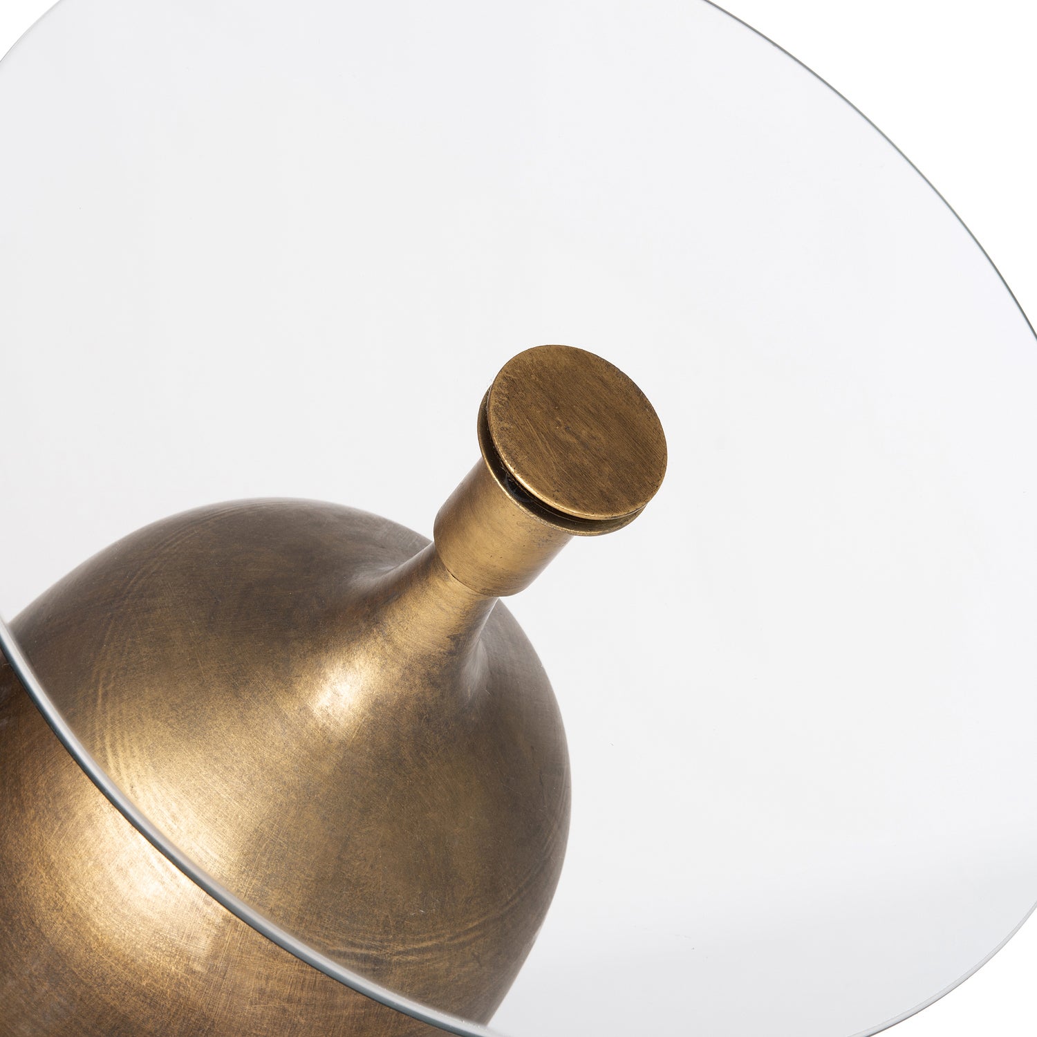 Intratuin bijzettafel goud D 40 H 46 cm