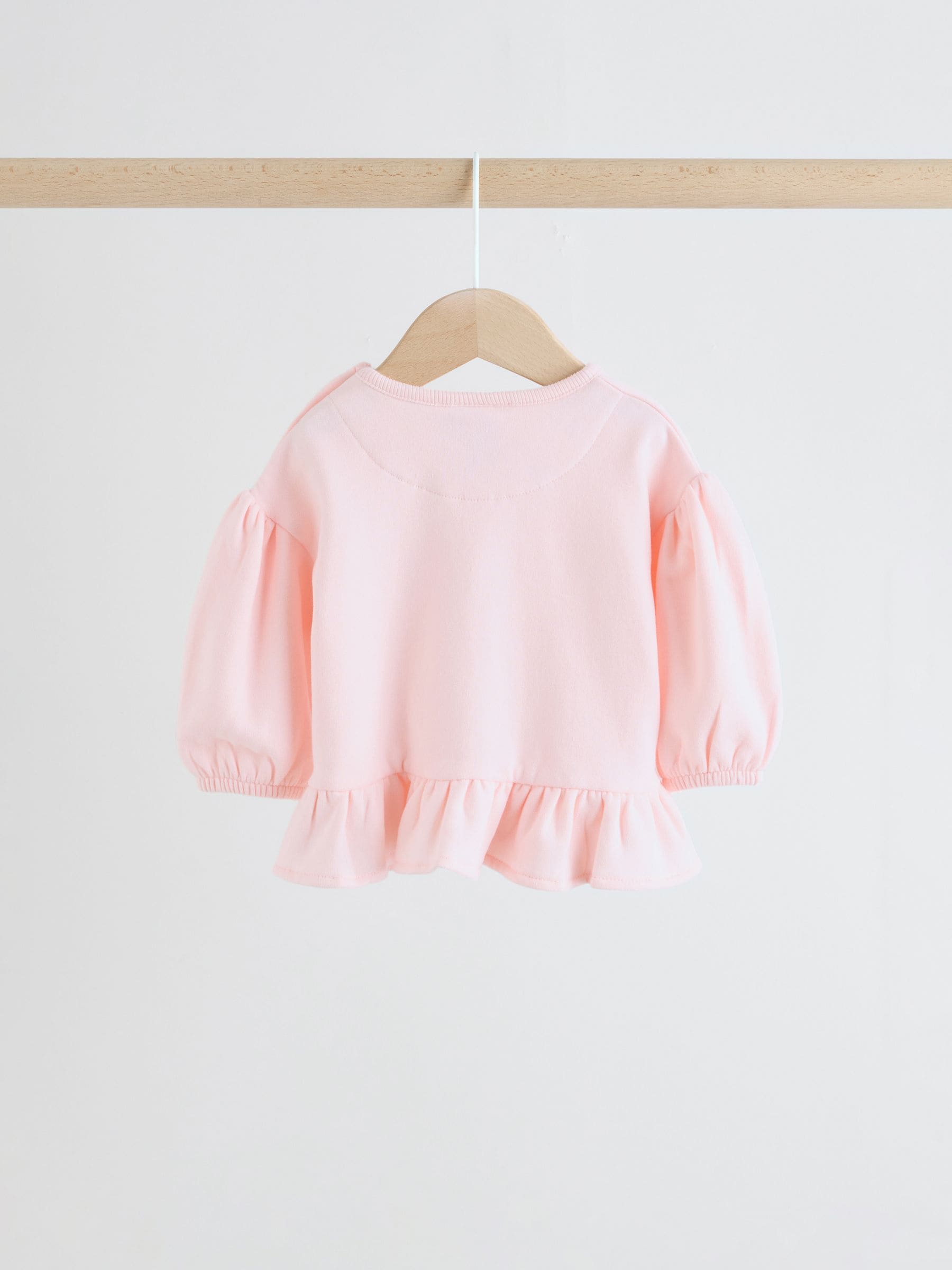 Roze/crèmekleurig met bloemenprint - Baby Strik Sweater en Leggings Set 2 Pieces (0mnd-2jr)