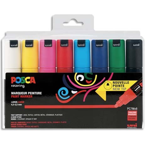 Marqueur à pigment PC-7M, étui de 8