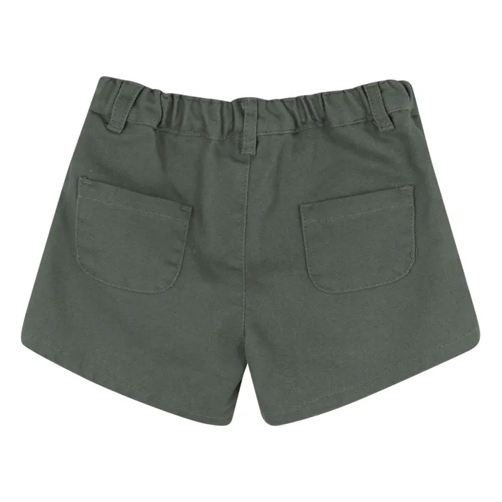 Babe & Tess Short Brodé Talita | Vert de gris