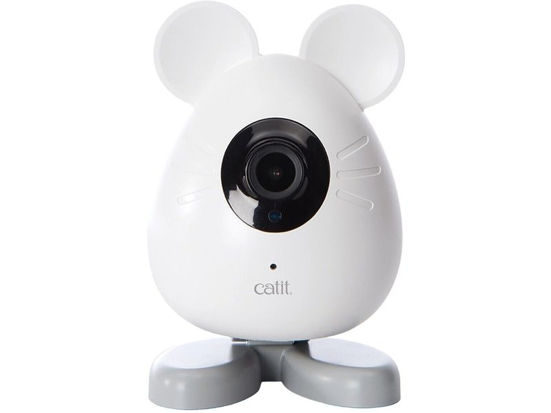 Catit Haustierkamera Pixi Smart Mouse Weiss Überwachungskamera für Katzen