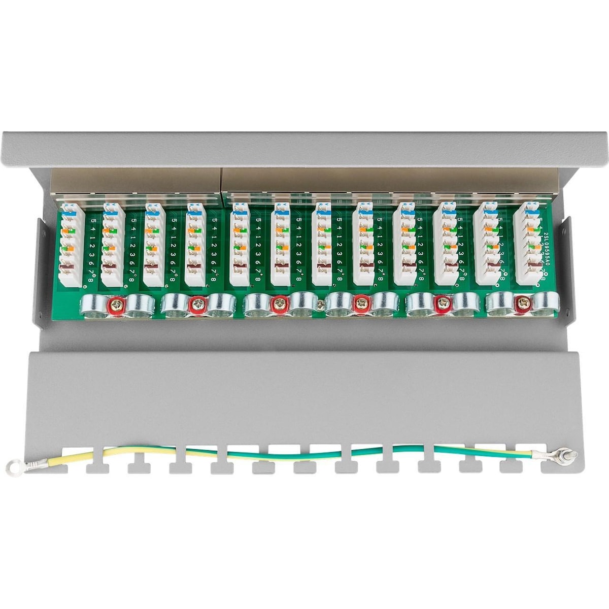 Goobay CAT 5e Mini/Desktop Patch Panel, 12 Ports