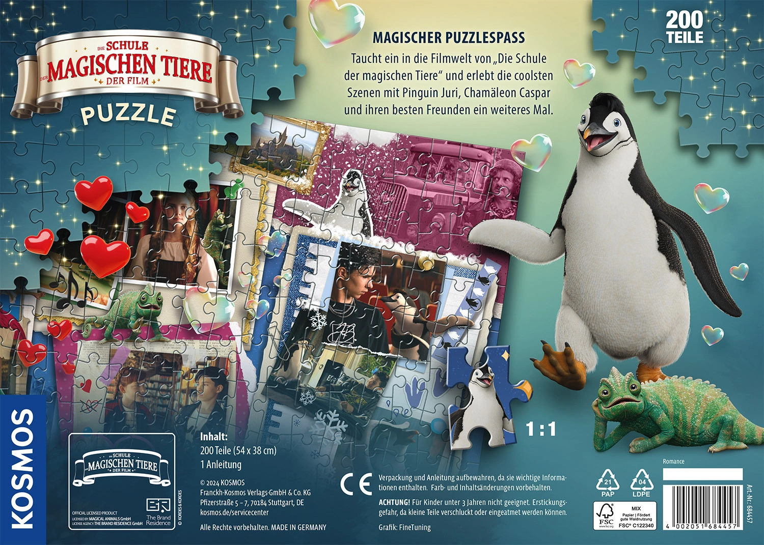Puzzle DIE SCHULE DER MAGISCHEN TIERE (200 Teile)