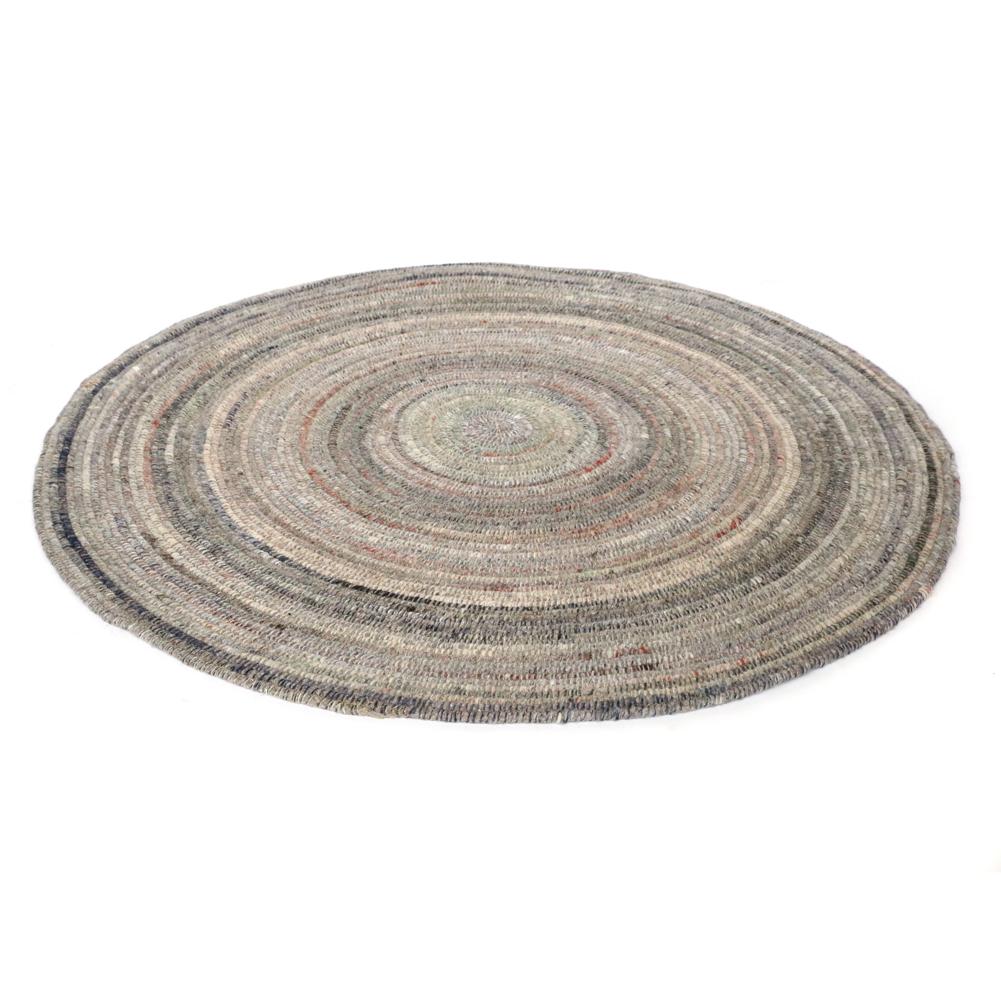 Teppich 'Korei' aus Schurwolle, Brauntöne/beige, Ø 120 cm von fischer's lagerhaus