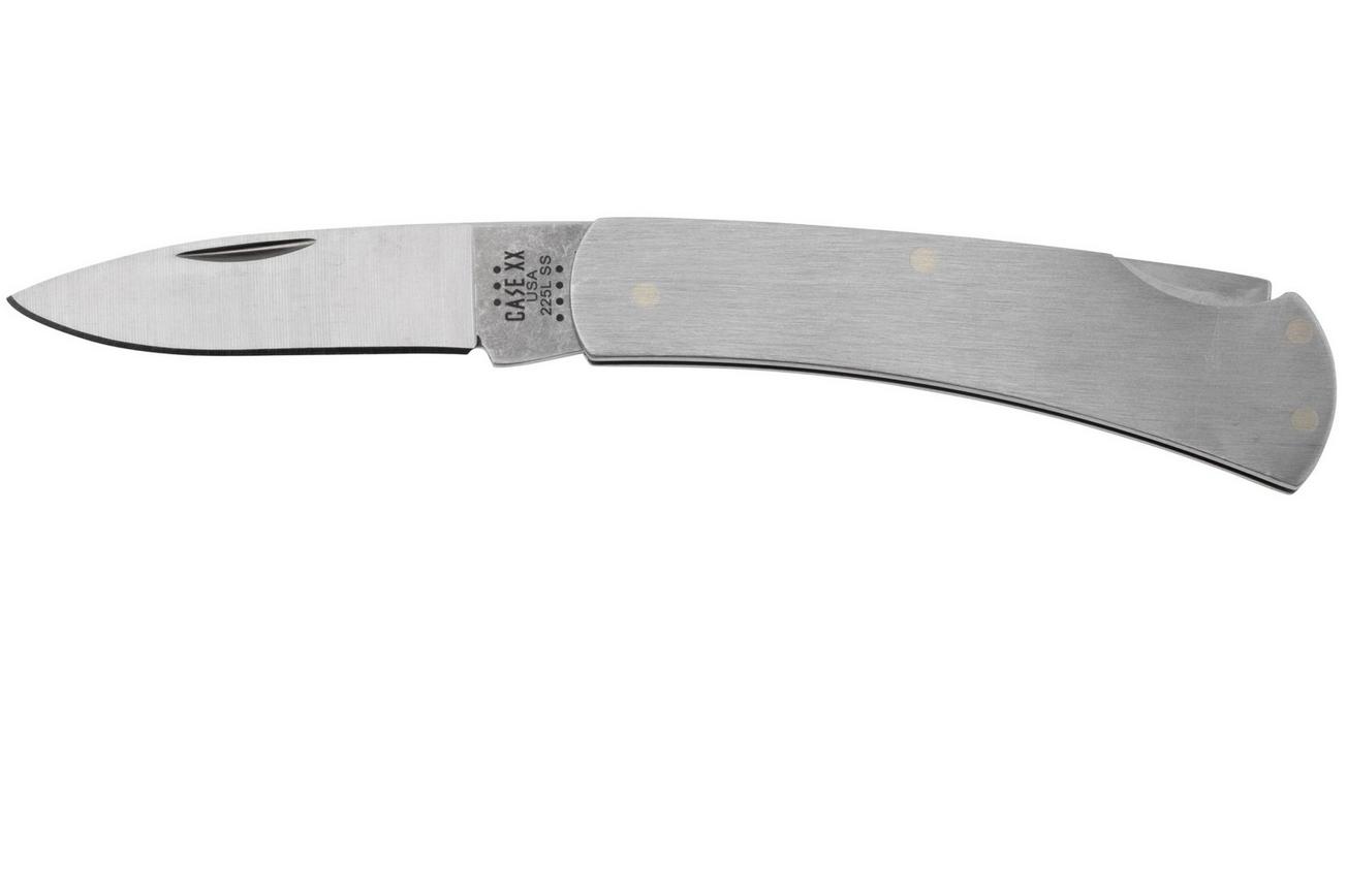 Case Executive Lockback 00041, M1225L SS, Brushed Stainless Steel zakmes