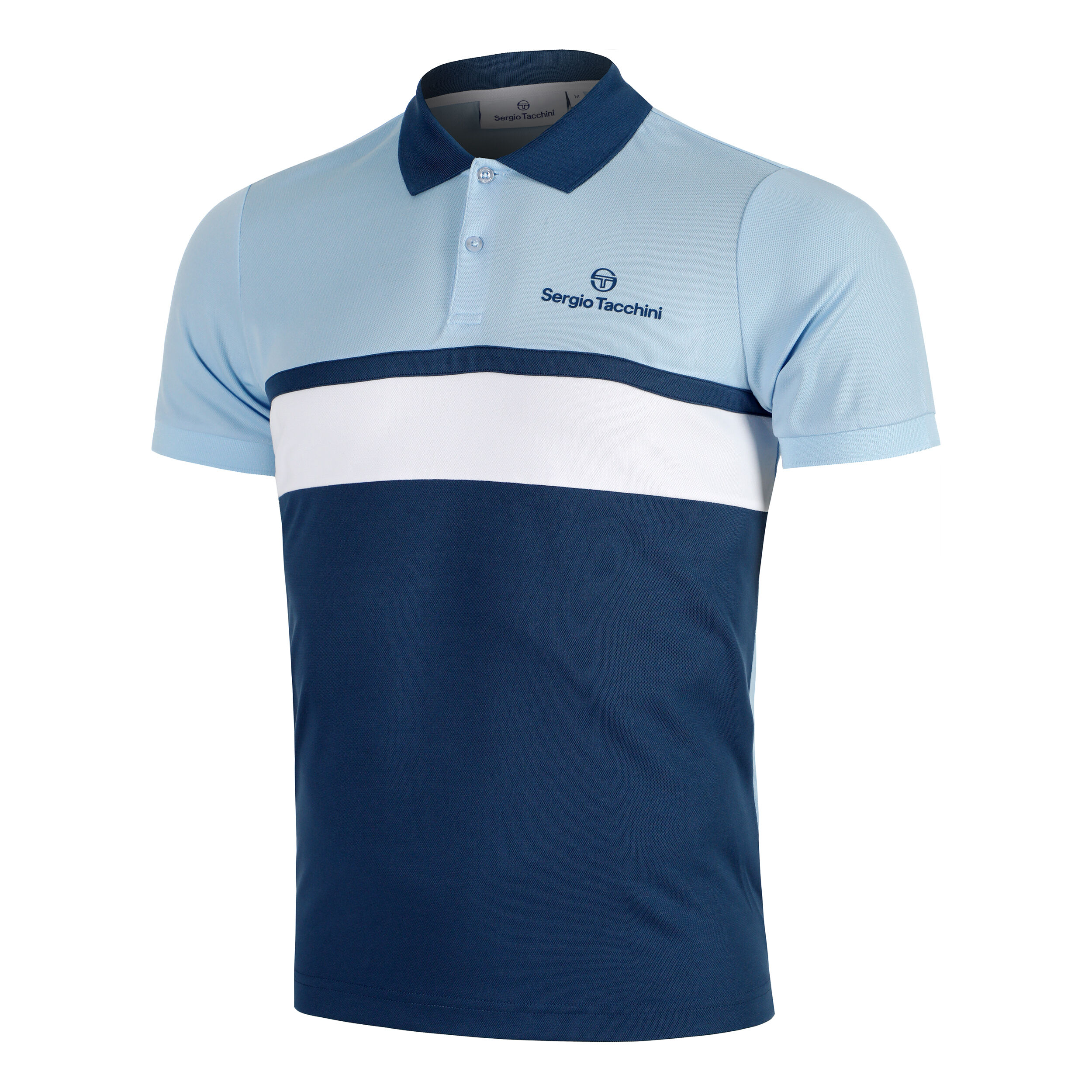 Sergio Tacchini Elfetta Polo Hommes - Bleu Clair , Bleu