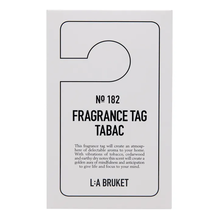 L:A BRUKET Etiquette parfumée Tabac 182