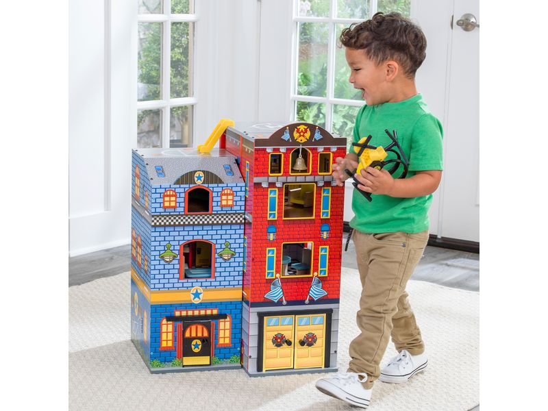 Kid Kraft Puppenhaus Everyday Heroes Holzspielset für Alltagshelden