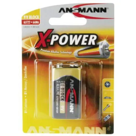 Ansmann Alkaline Batterie X-Power 9V E-Block