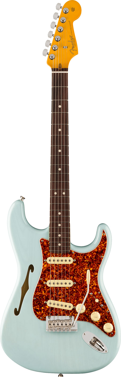 FENDER STRATOCASTER AMERICAN PROFESSIONAL II RW TRANSPARENT DAPHNE BLUE