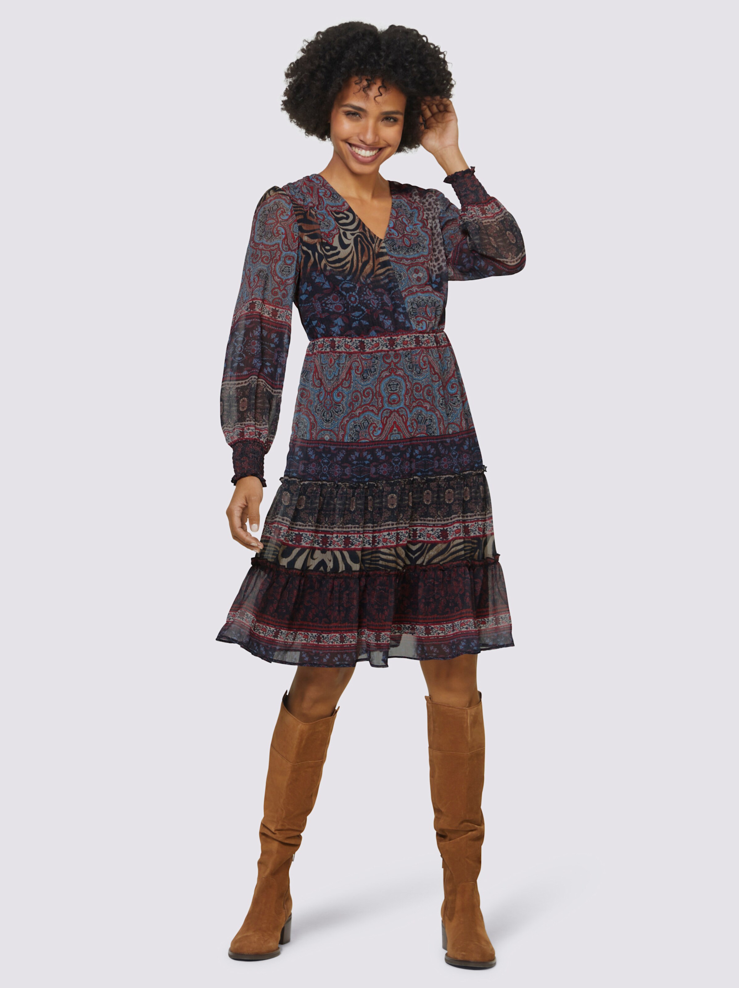 Druck-Kleid
