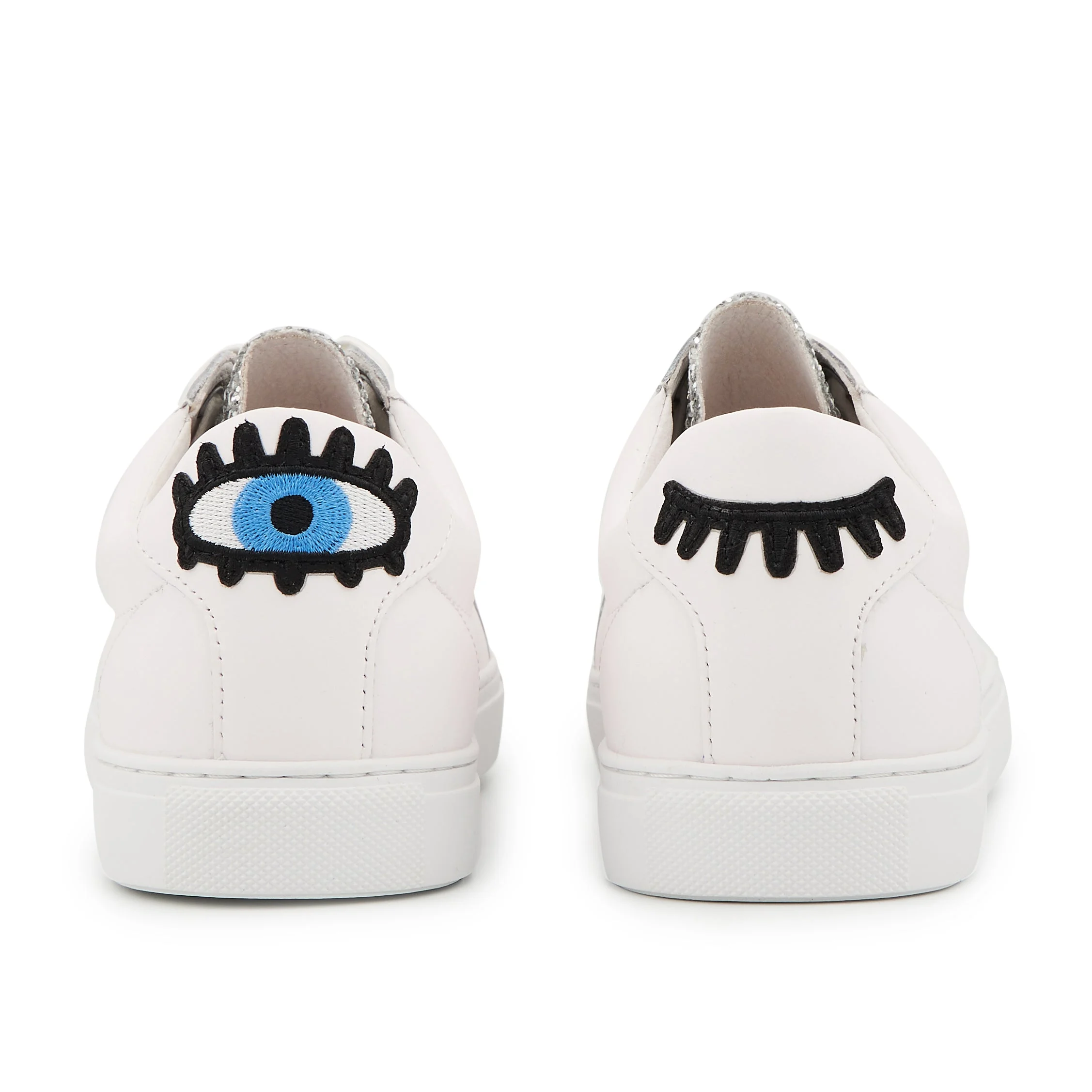 SIMONE EYES - Sneakers en cuir | Blanc