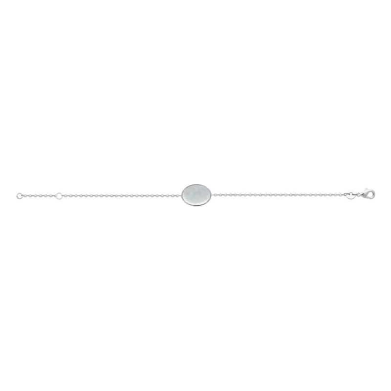 Bracelet Femme - Argent 925 - Nacre - Longueur : 18 cm
