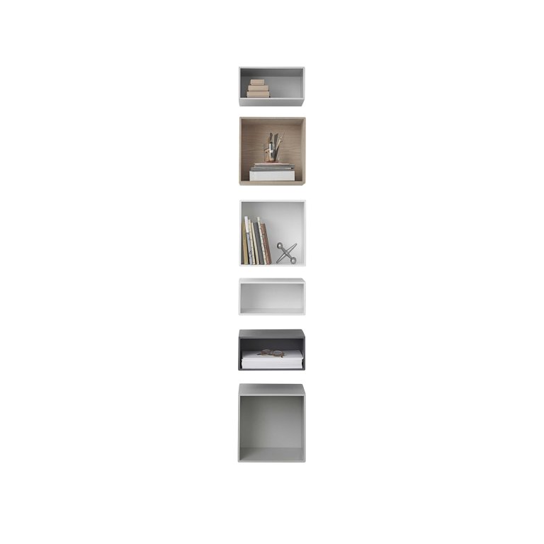 Muuto Mini Stacked 2.0 kast medium lichtgrijs
