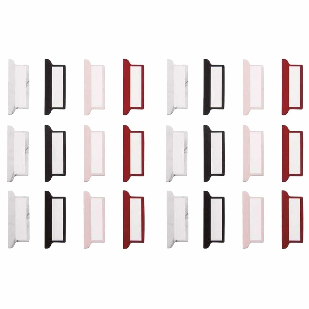 24 onglets adhésifs pour bullet journal - blanc, noir, rouge