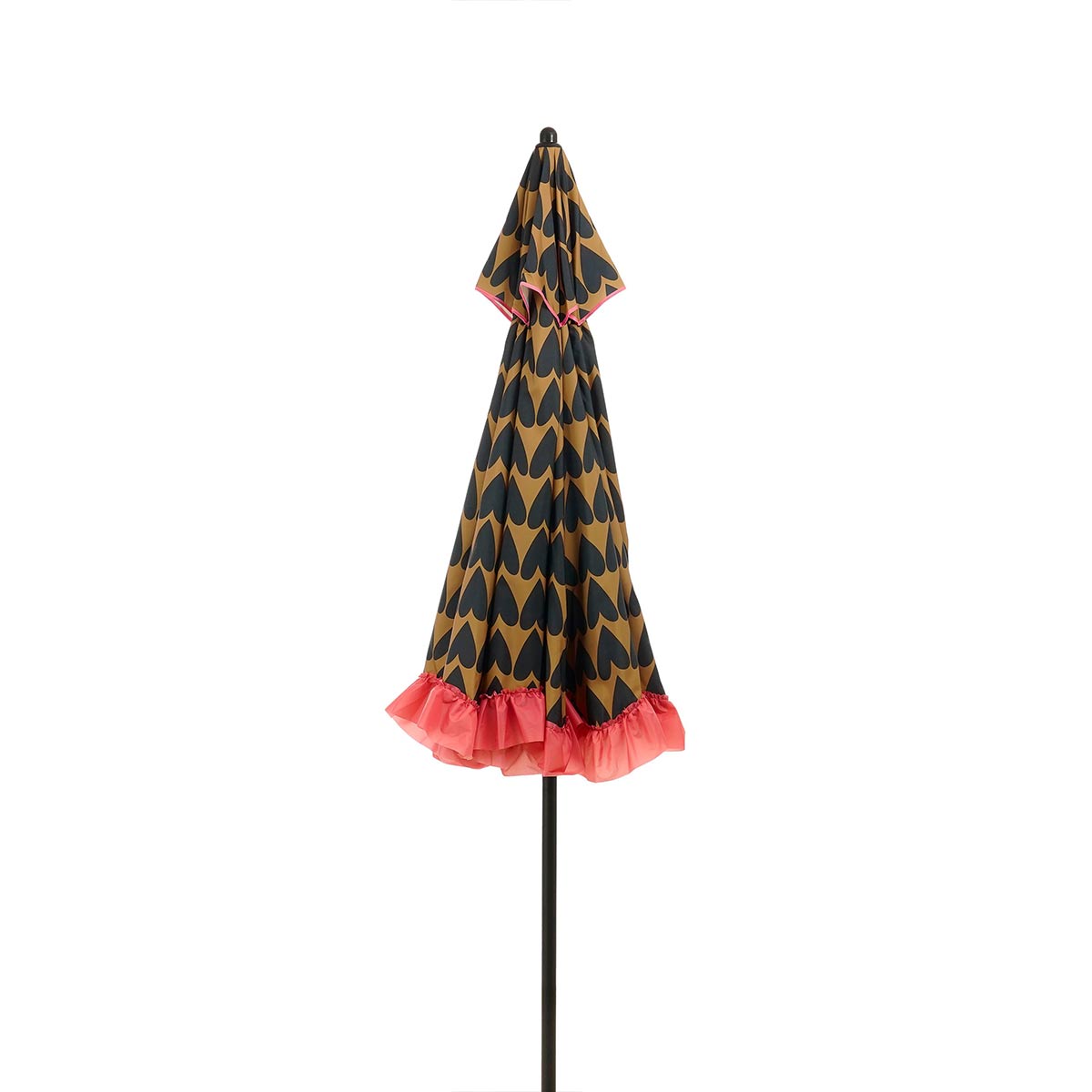 Edelman Mitchell parasol hart zwart - Ã220 x 238 cm