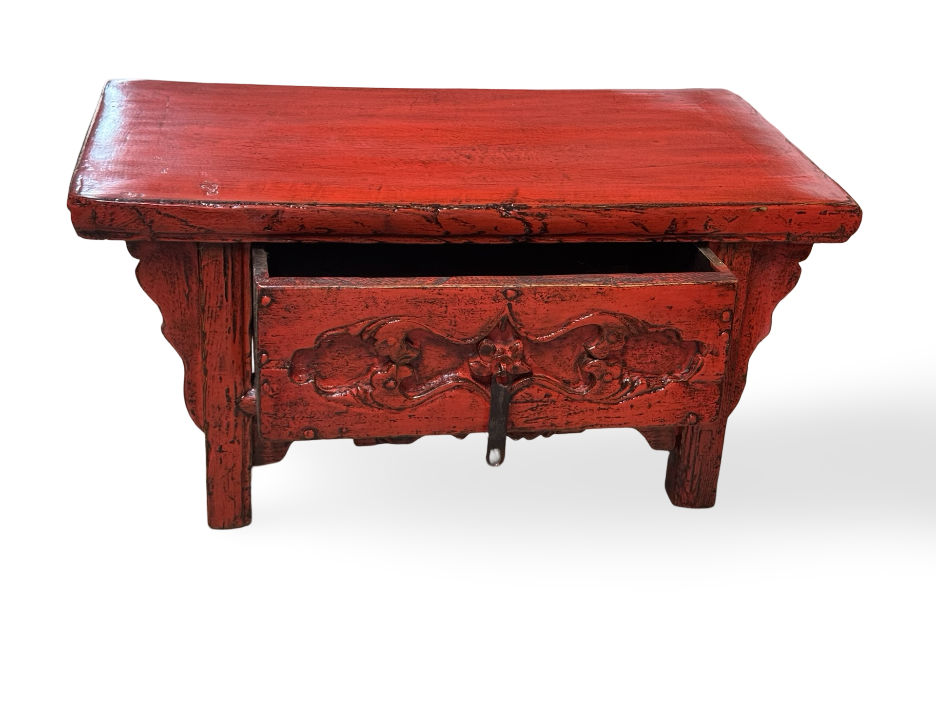 Spaanse tafel rood uniek lak Spaans tafel rood uniek lak