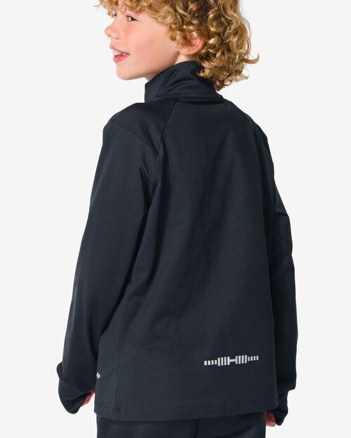 t-shirt sport polaire enfant noir