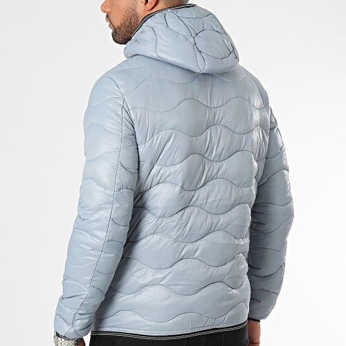 Doudoune Capuche Bleu Ciel