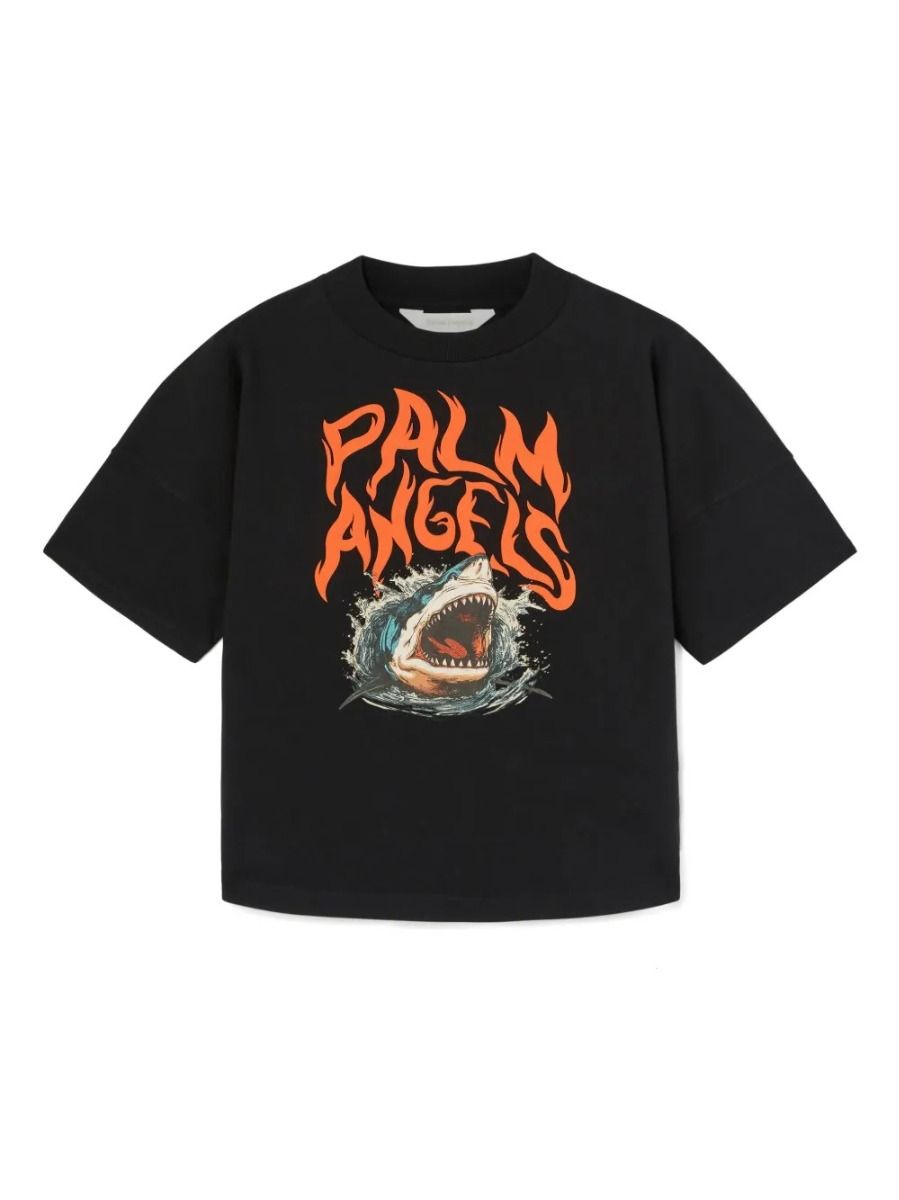 Palm Angels Flames Shark T-shirt