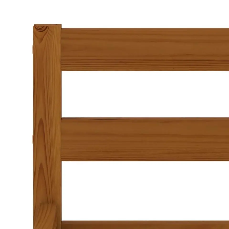 vidaXL - Bed frame - Honingbruin - Massief grenenhout - 120x200 cm