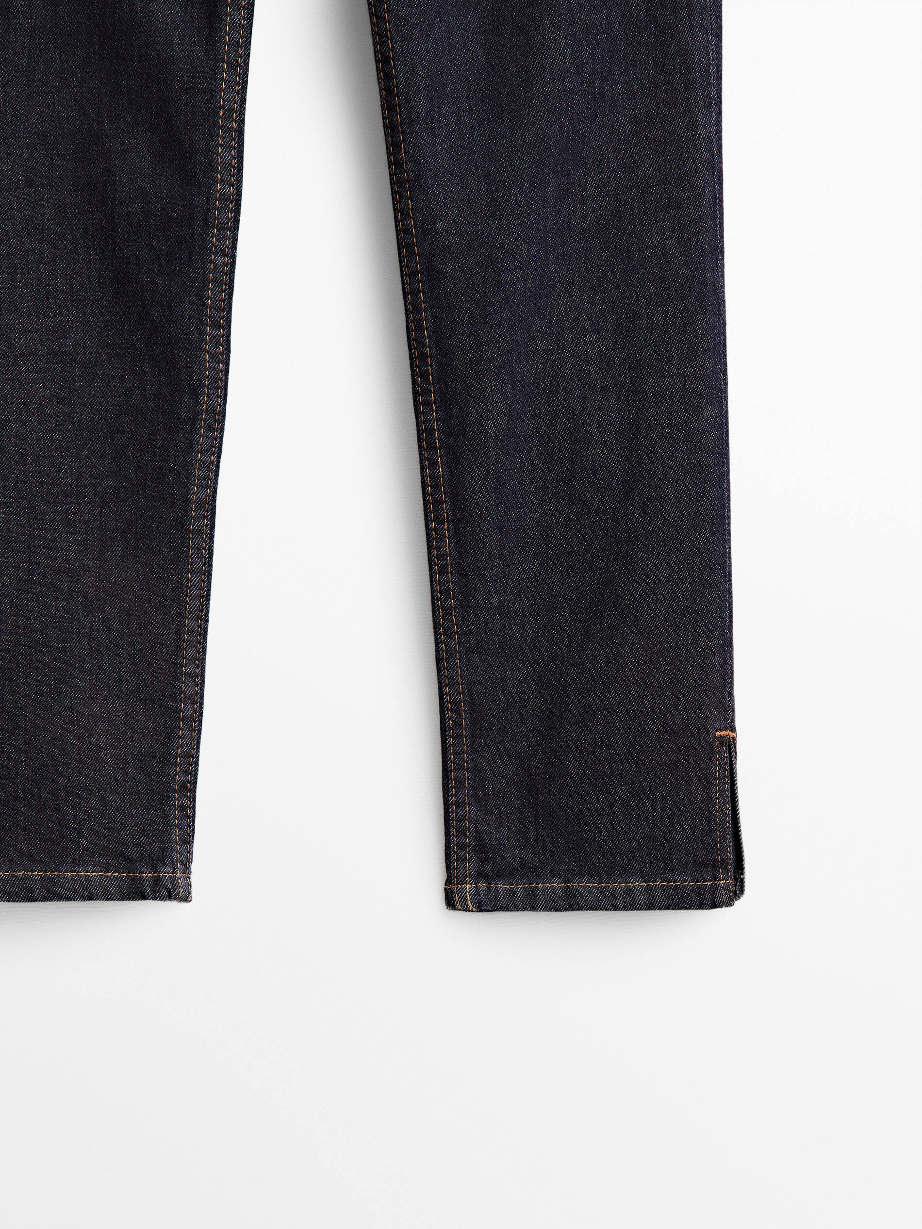 Calça cropped vaquero tiro medio slim - AZUL OSCURO