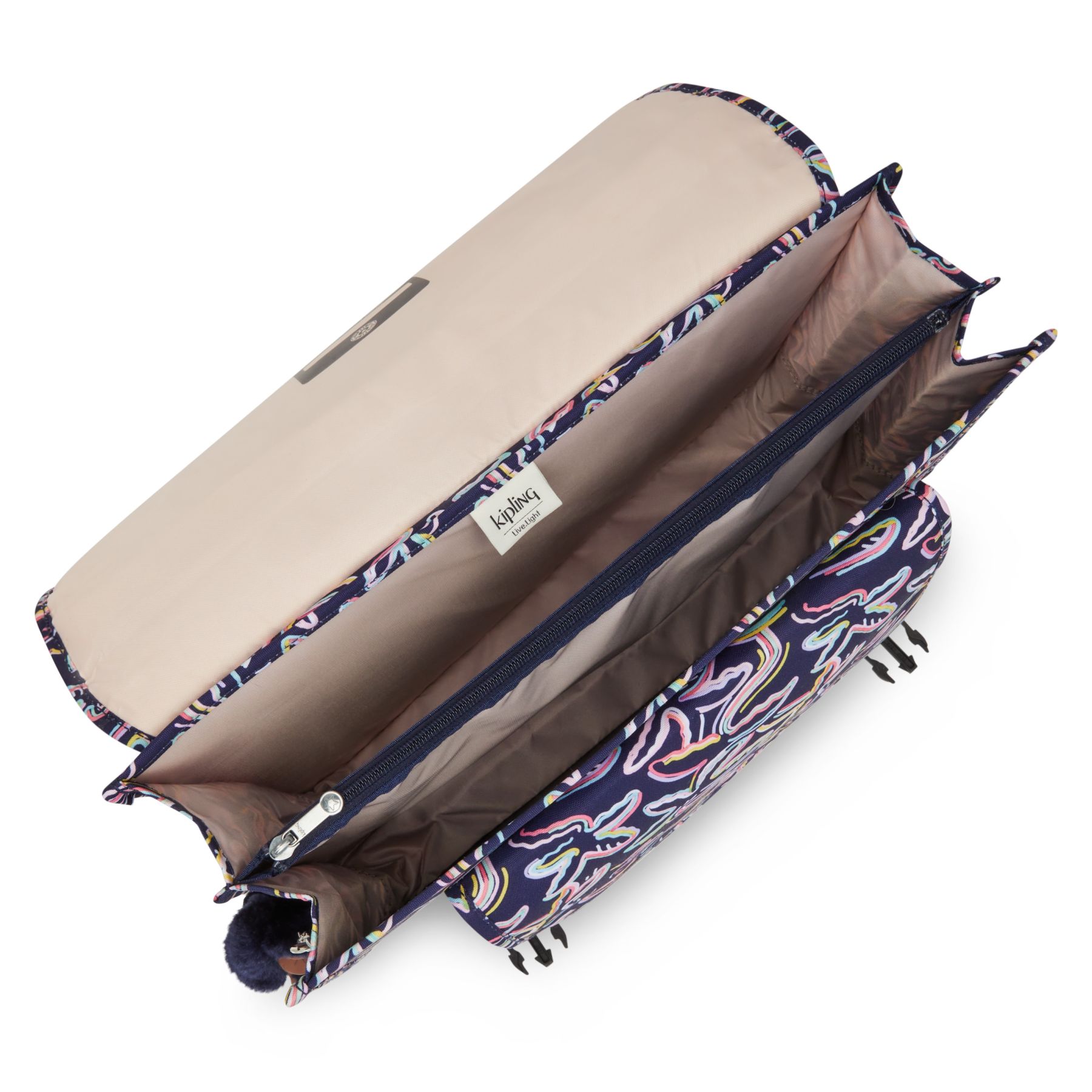 PREPPY Sac D’école Medium Avec Housse Contre La Pluie Fluo - Palm Fiesta Print