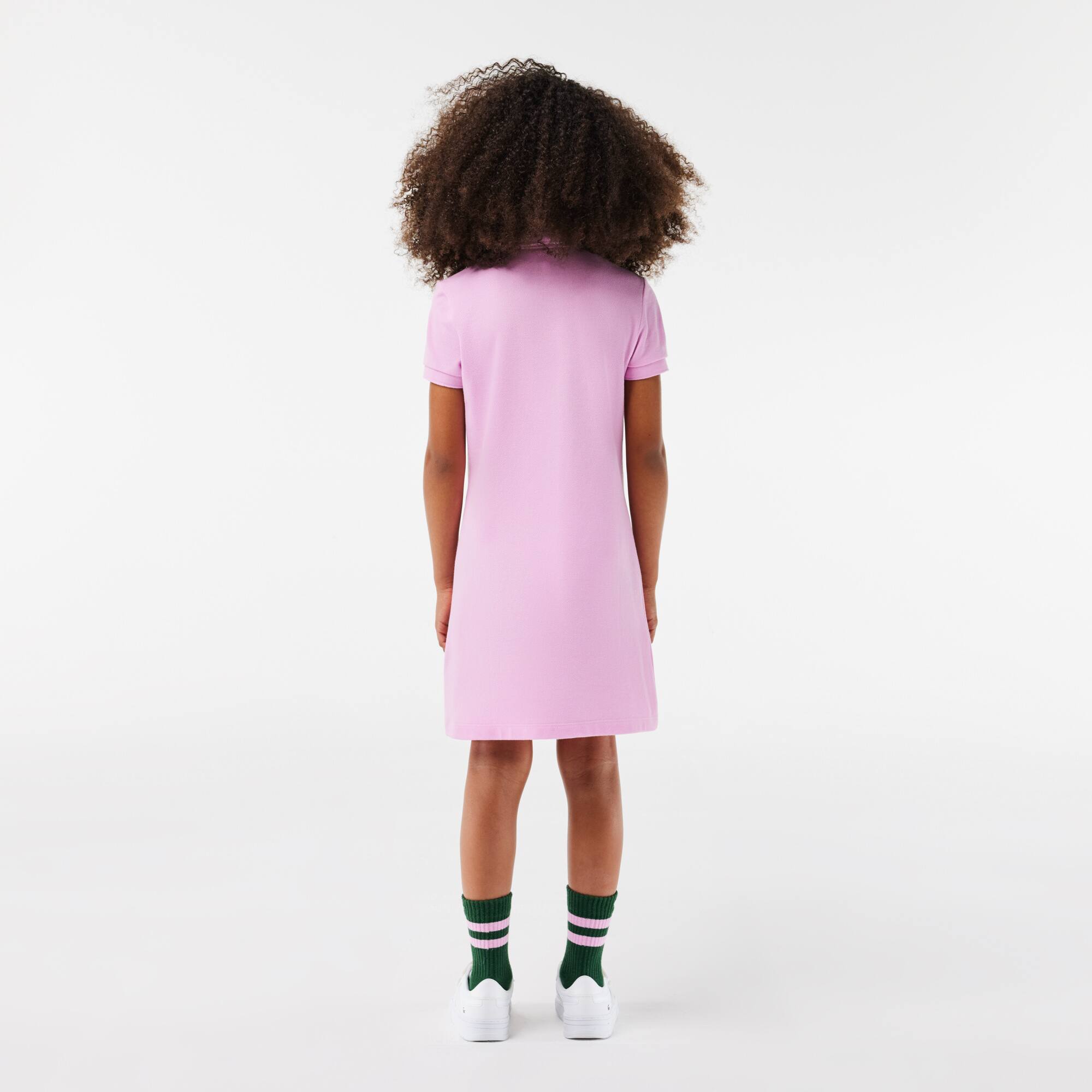 Mädchen Kleid im Polo-Style aus Baumwolle Hosen & Kleider - Rosa - Lacoste - Mädchen
