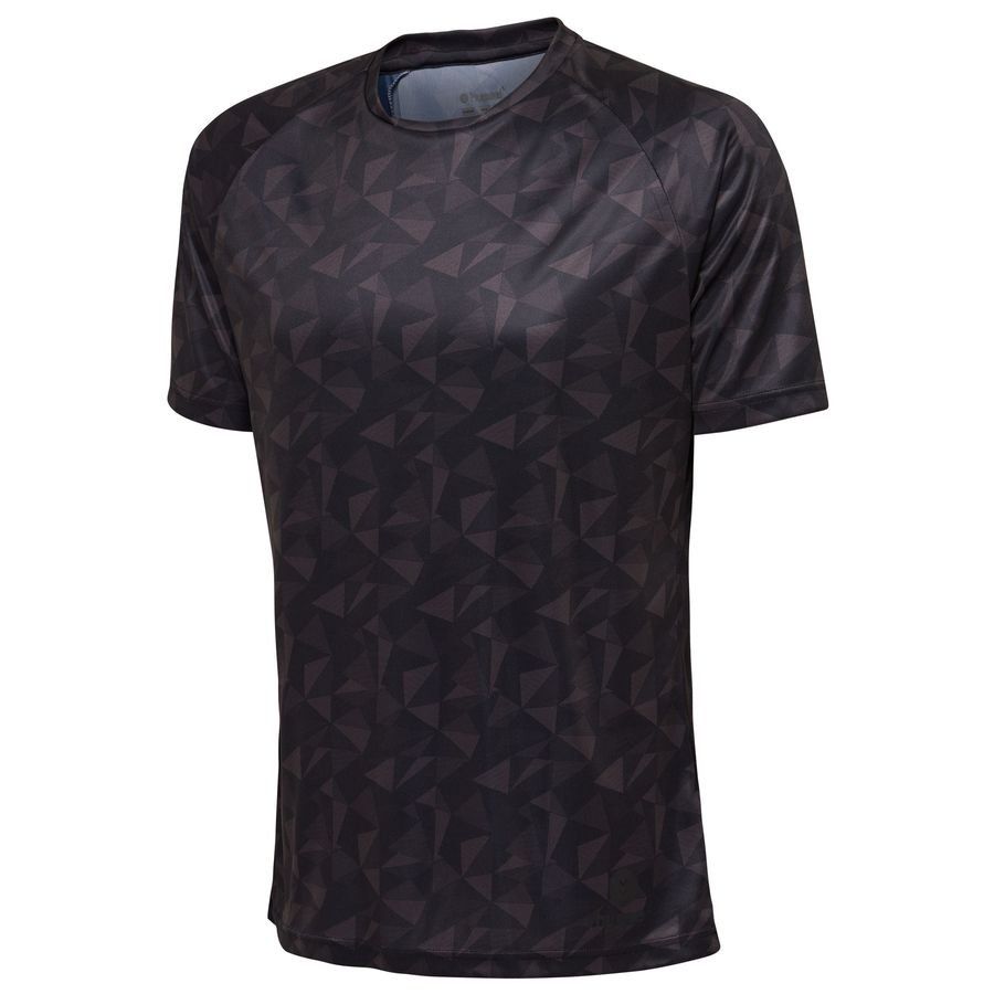 T-shirt de sport à manches courtes avec motif en all-over