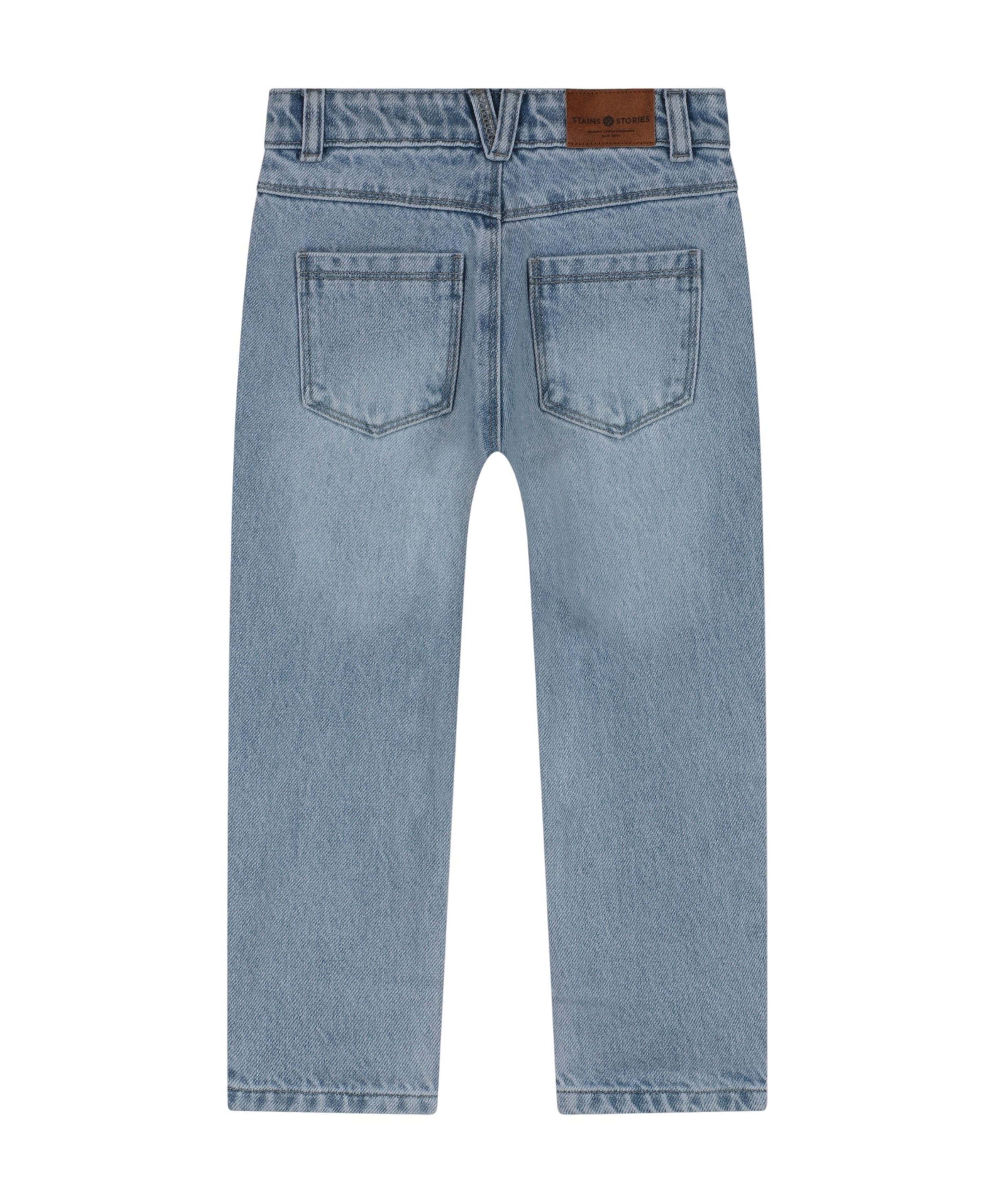 Stains & Stories Fit jongens jeans blauw