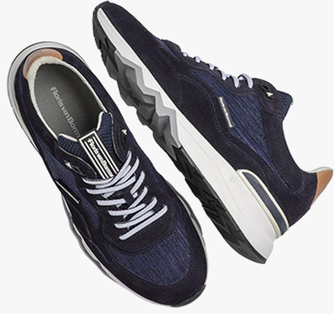 FLORIS VAN BOMMEL donkerblauwe floris van bommel lage sneakers sfm-10163