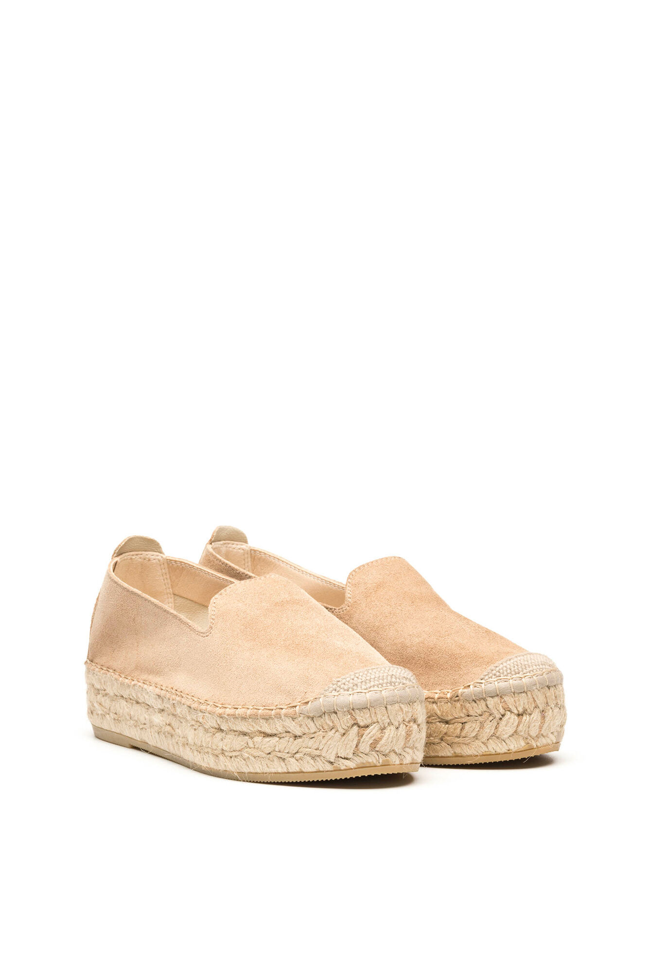 Chinelos Loafer Plano Yute - nude