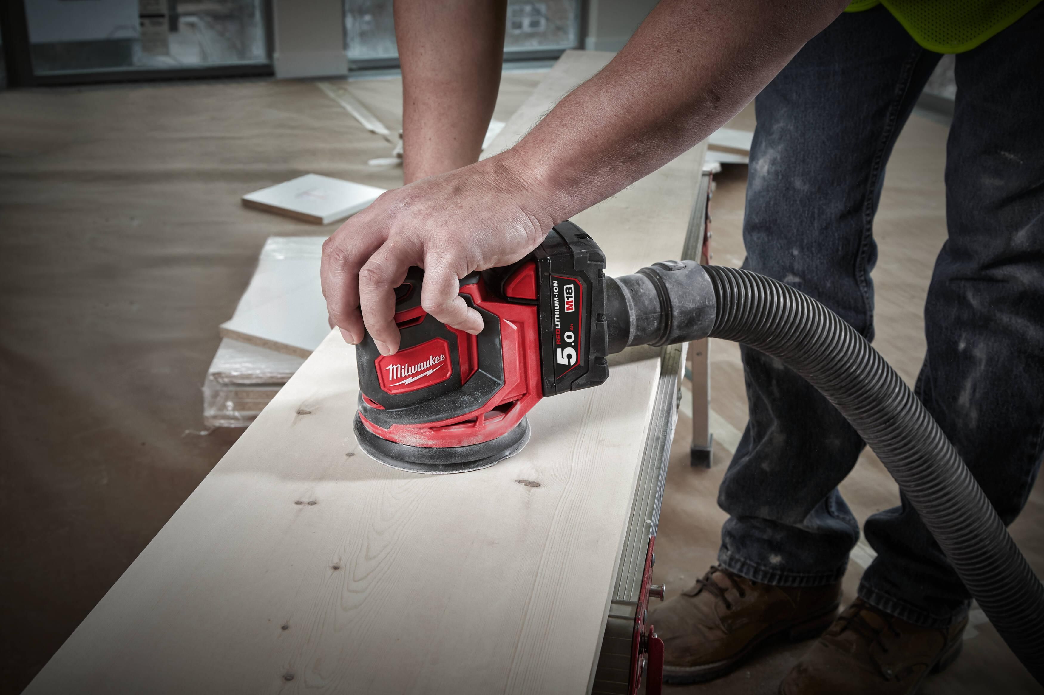 Milwaukee M18 BOS125-0 Accu Excentrische schuurmachine 125mm 18V Basic Body M18™ - 4933464228