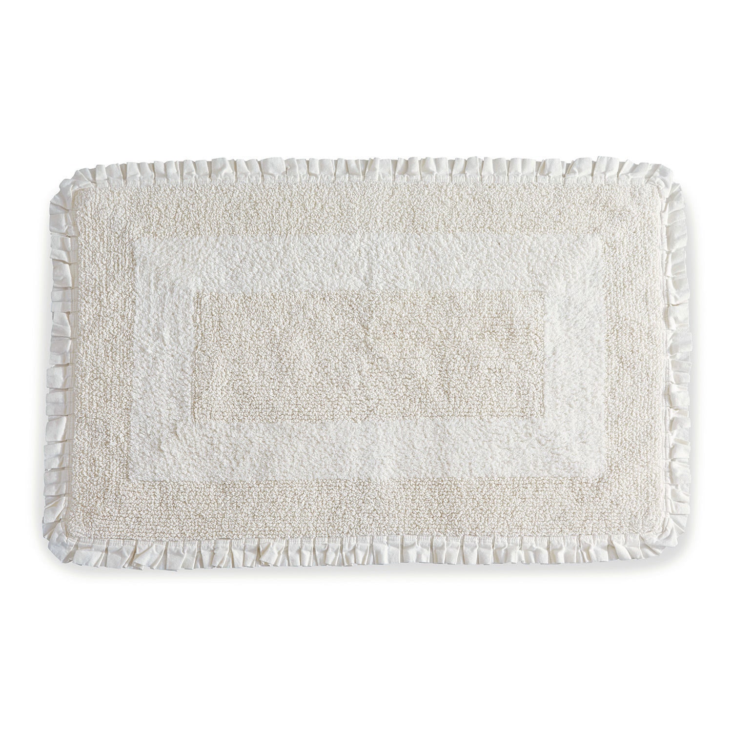 Badematte Jasmin 60x90 cm | weiß