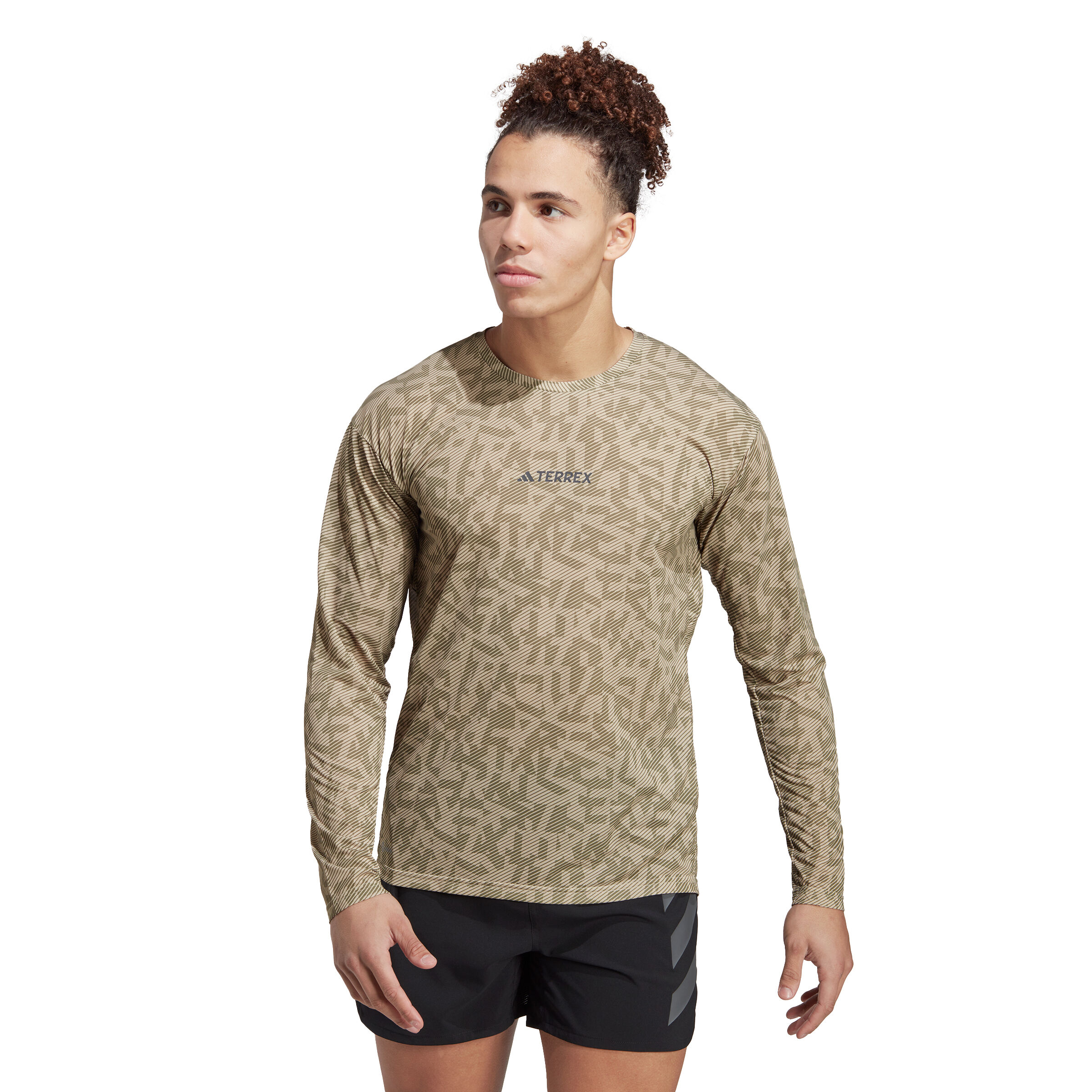 adidas Trail GFX Top De Course Hommes - Marron