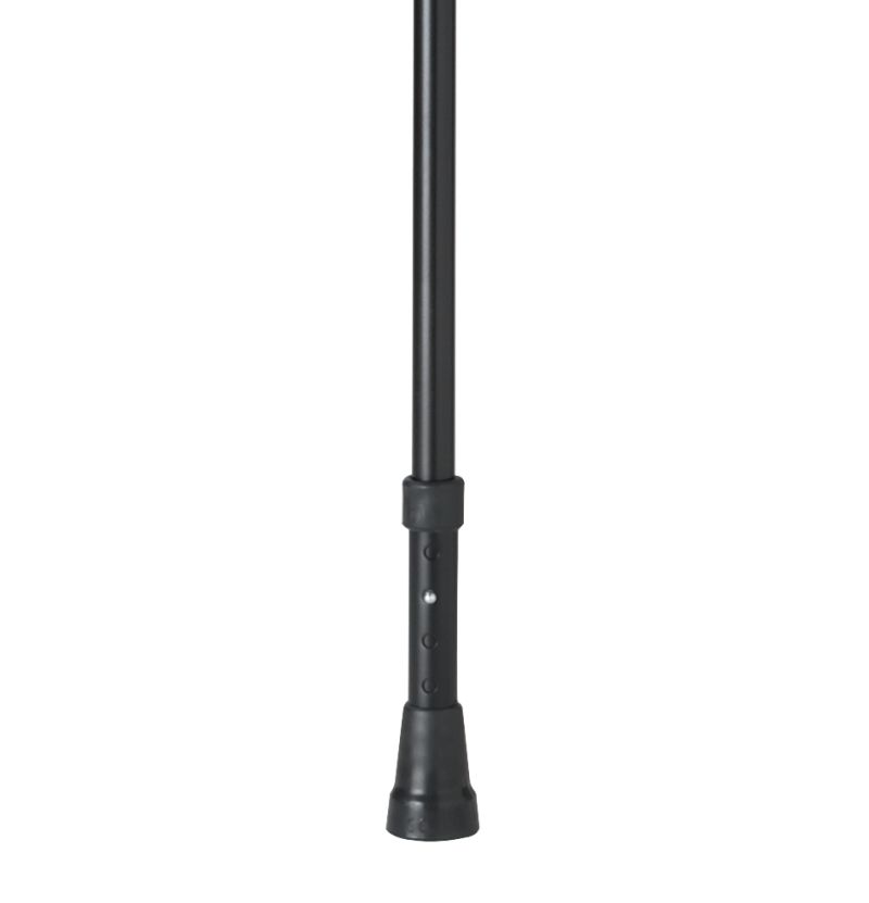 Flipstick Teleskop Gehstock mit Sitz schwarz