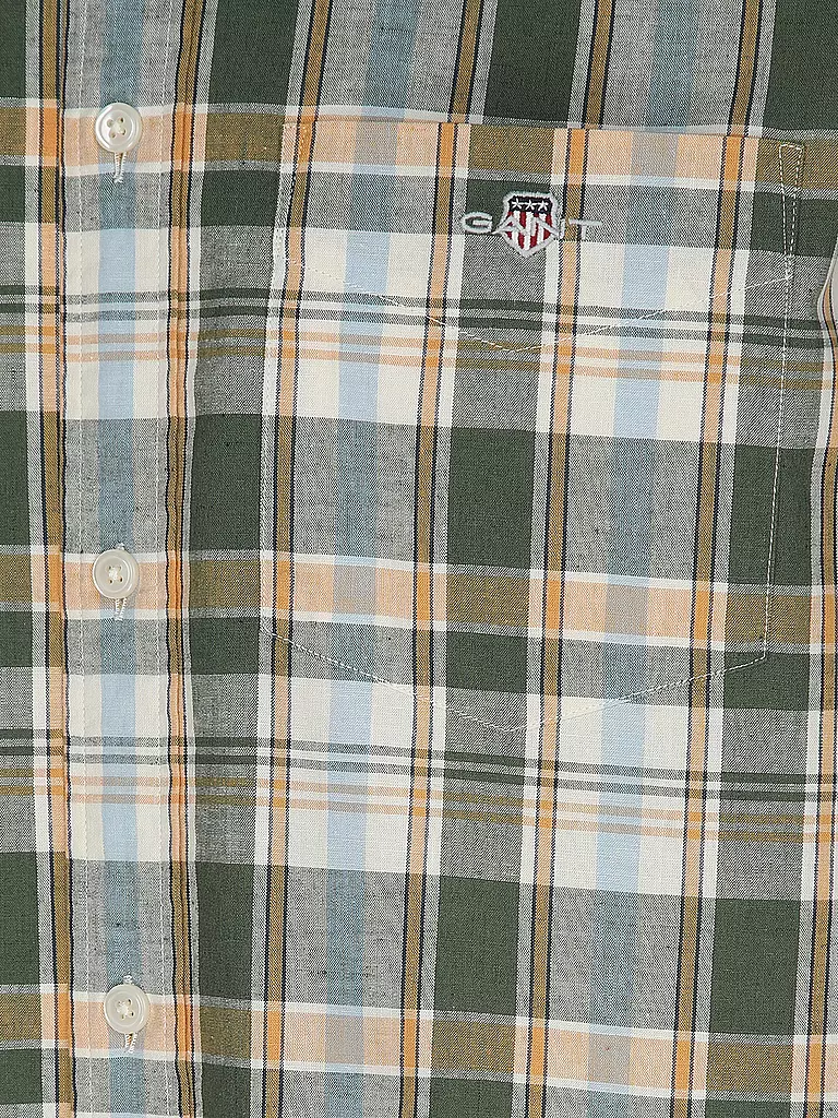 GANT Hemd Regular Fit  dunkelgrün