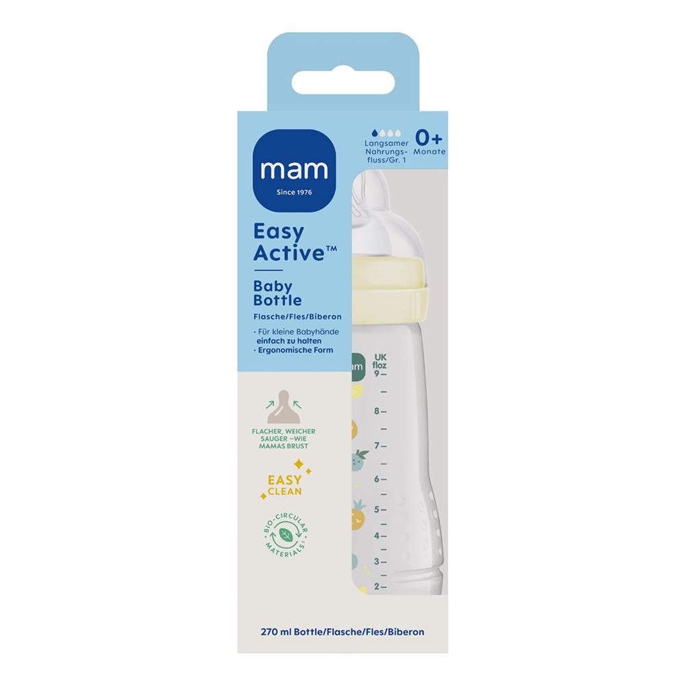 MAM Easy Active Baby Bottle Flasche<br>1 Stück, 270ml, 2+ Monate Unisex