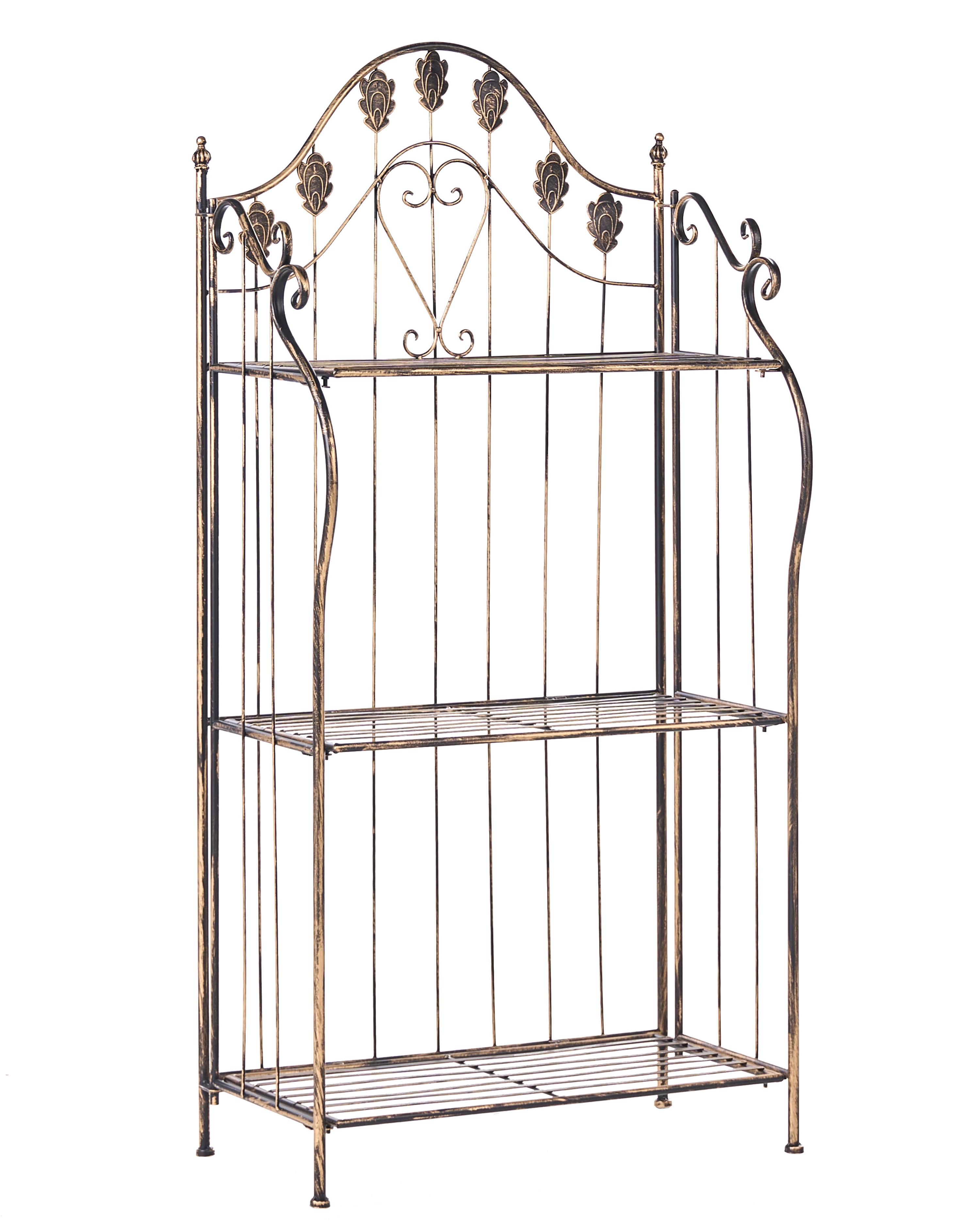 Rek VISANO Metaal 59 cm 30 cm Zwart