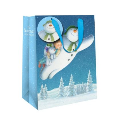 Snowman Med Port Gift Bag