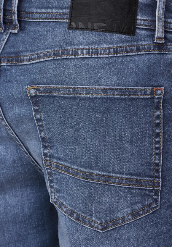 Regular Fit Jeansshorts - indigo blue wash