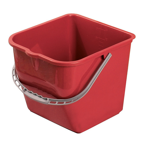 Seau professionnel 17 L rouge