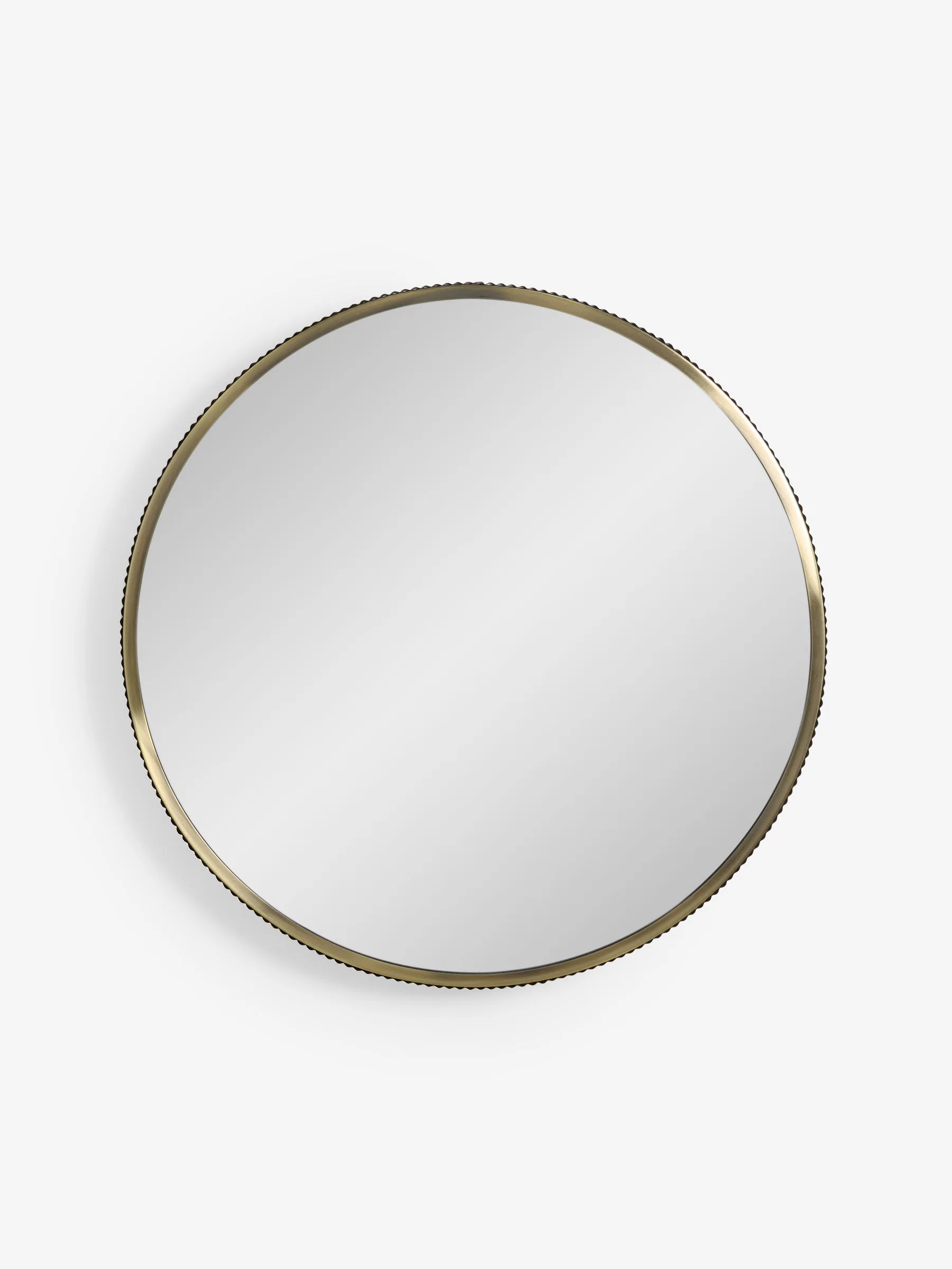 Rib Round Bathroom Wall Mirror