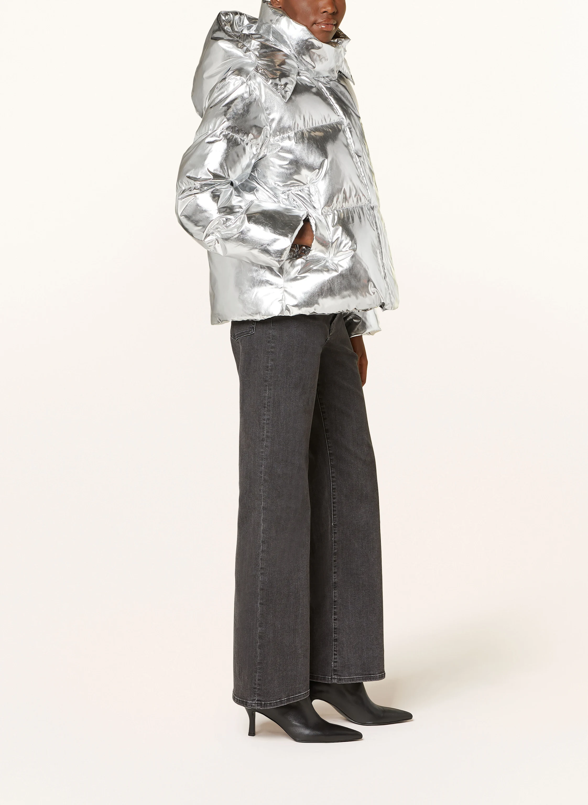 maje Steppjacke mit abnehmbarer Kapuze